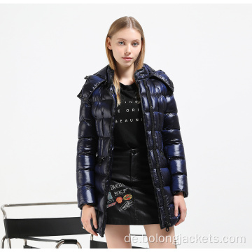 Benutzerdefinierte Winter Damen Jacken Mode Kurzmäntel